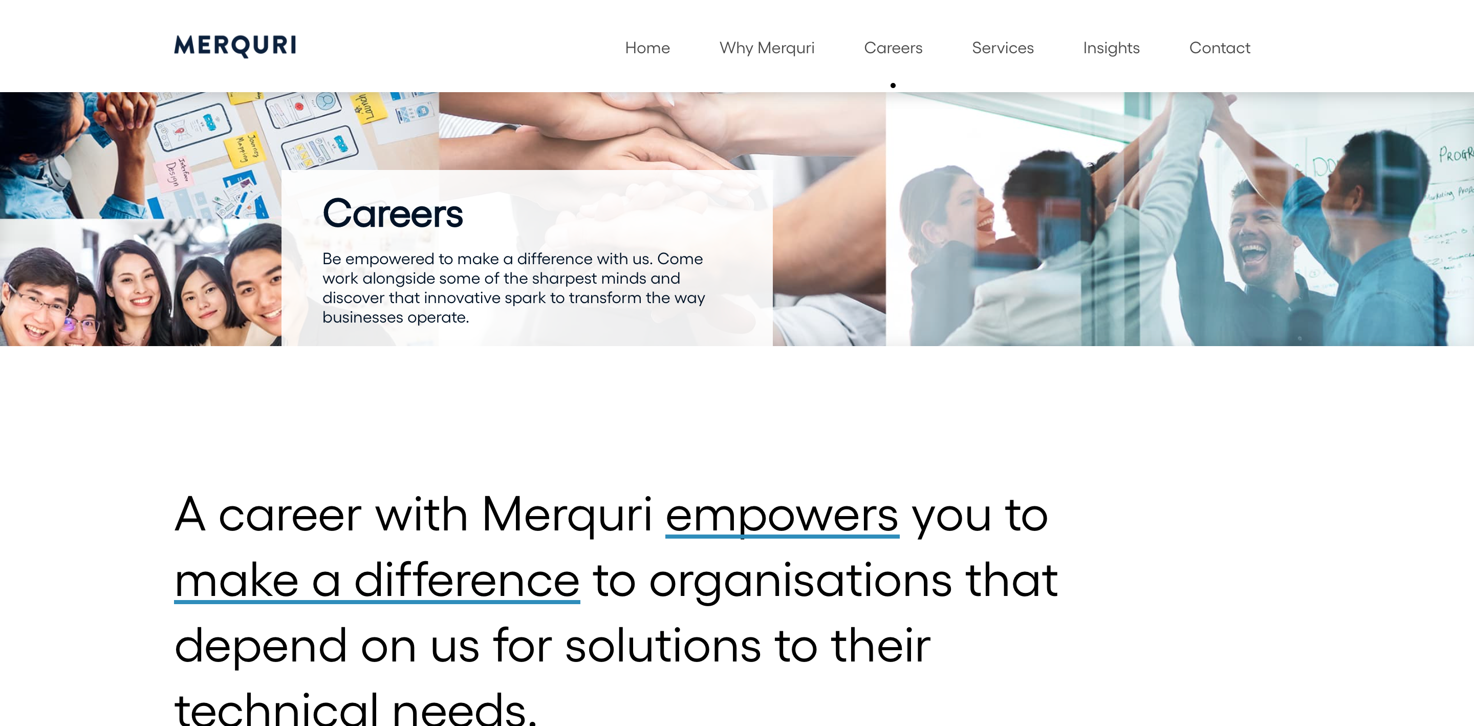 Merquri Landing Page